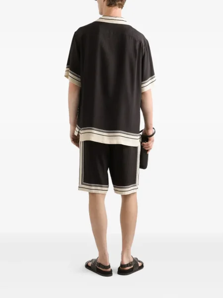 Cămașă Dolce & Gabbana cu dungi negru