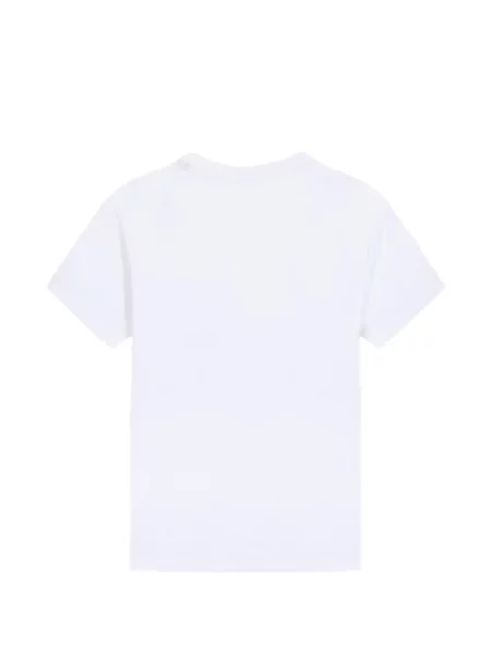 Tricou Maison Labiche cu broderie alb