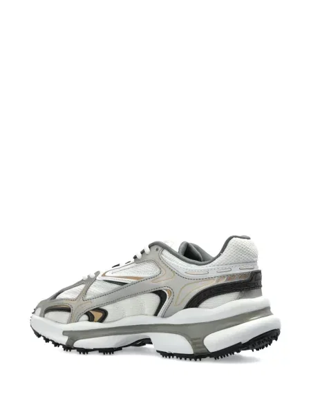 Sneakerși Lacoste cu șireturi din dantelă alb