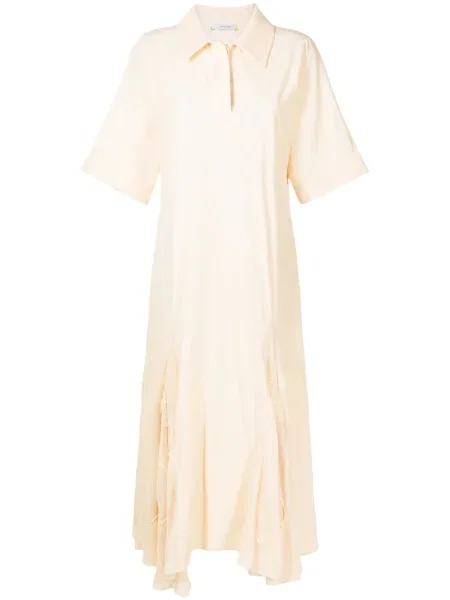 Sukienka Isolda w kwiatki garniturowa żółta