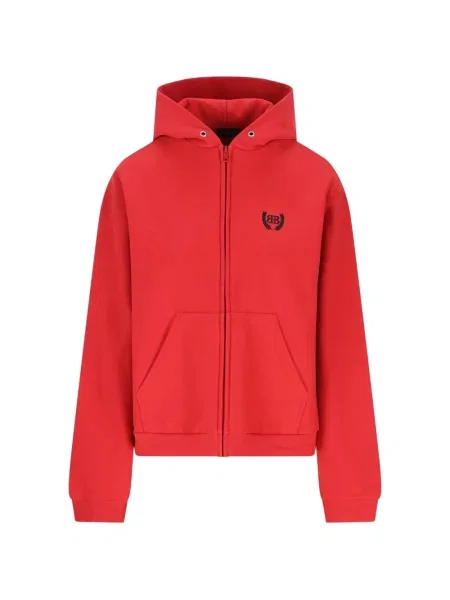 Hanorac Balenciaga cu broderie roșu