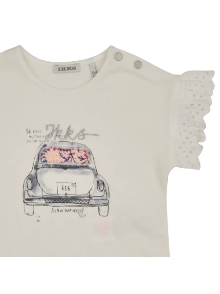 Tricou copii Ikks alb