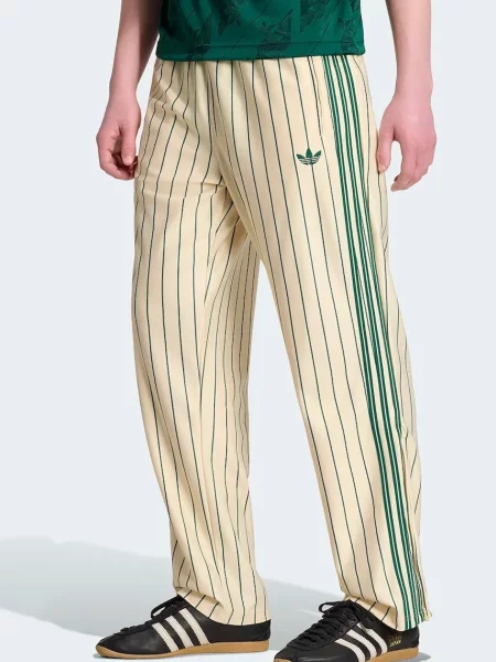 Adidas Originals pantaloni de trening pentru bărbați Firebird Pinstripes bej