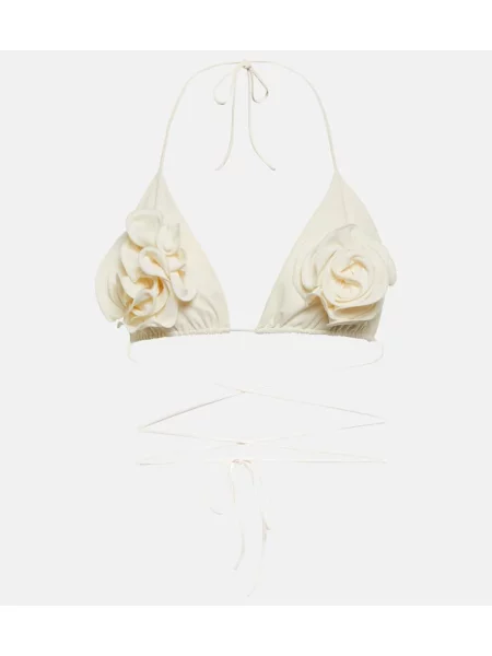 Bikini Magda Butrym w kwiatki biały