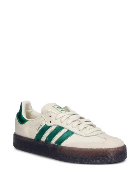 Sneakerși Adidas Campus cu șireturi din dantelă cu platformă verde