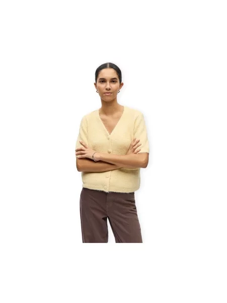 Cardigan Object galben