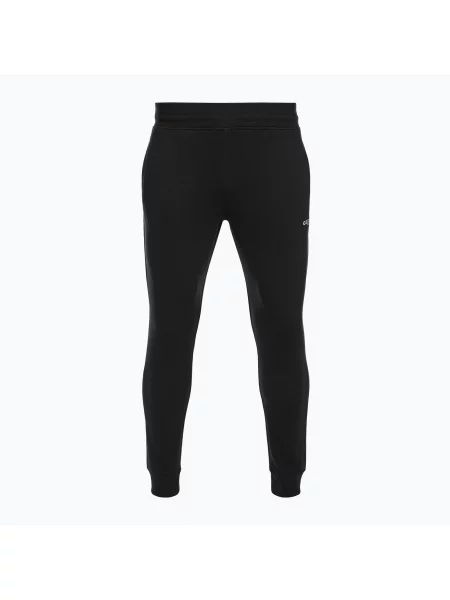 Fotbalové kalhoty Capelli Basics Adult Tapered French Terry black/white bílé