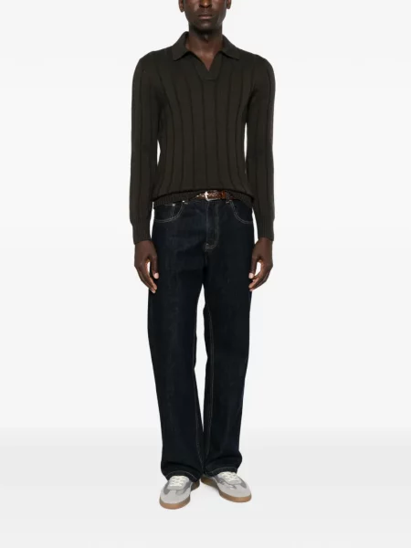 Gulerat tricou polo Gran Sasso maro