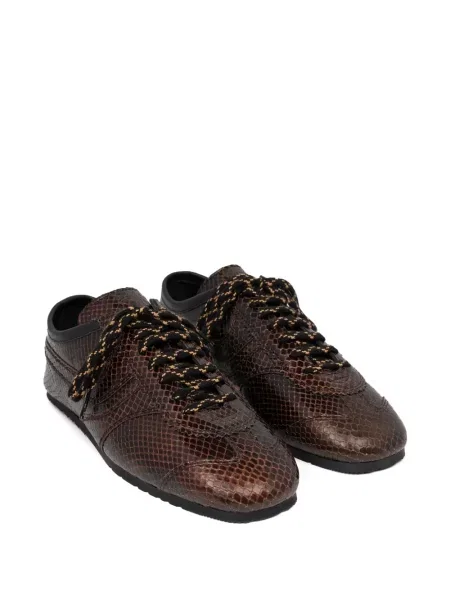 Sneakerși Dries Van Noten din piele maro