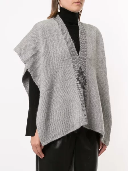 Dzianinowy top Voz szary