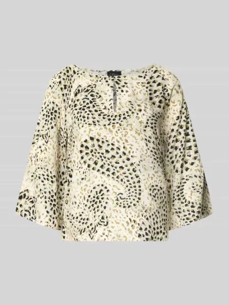 Bluzka z krótkim rękawem o kroju relaxed fit z czystej S.oliver Black Label