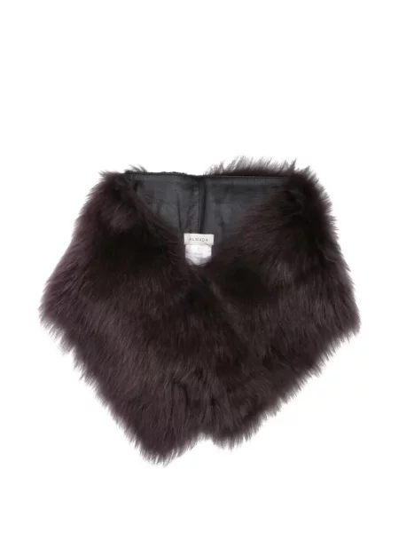 Fular Almada Label din piele maro