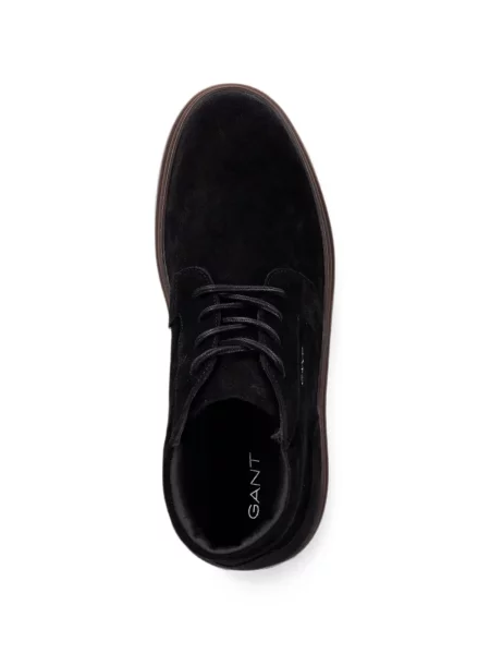 Botine Gant cu șireturi din piele de căprioară negru