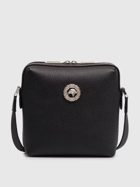 Кожаная сумка Stefano Ricci черная