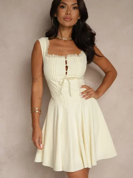 Rochie Follona Folessea galbenă