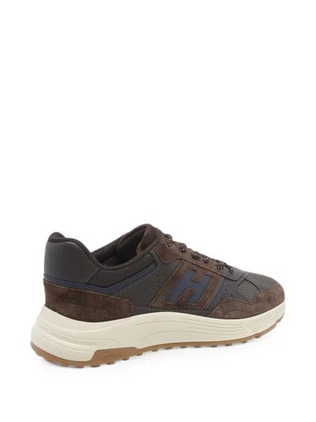 Sneakerși Hogan din piele de căprioară maro