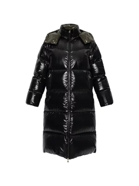 Palton Moncler cu glugă negru