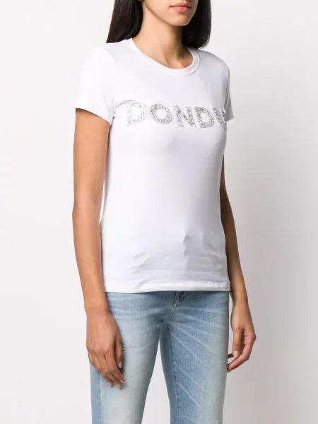 Tricou Dondup cu autograf alb