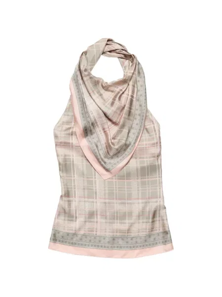 Bluză Acne Studios de mătase gri