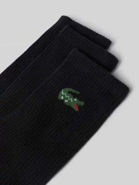 Skarpety z mieszanki bawełny w zestaw 3 szt. Lacoste czarne