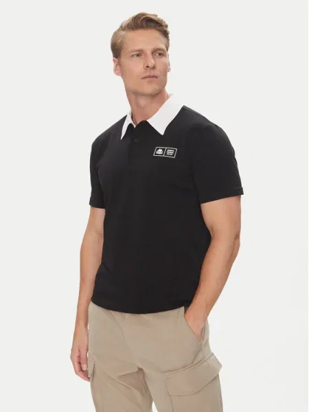 Kappa Tricou polo Authentic Nilde negru