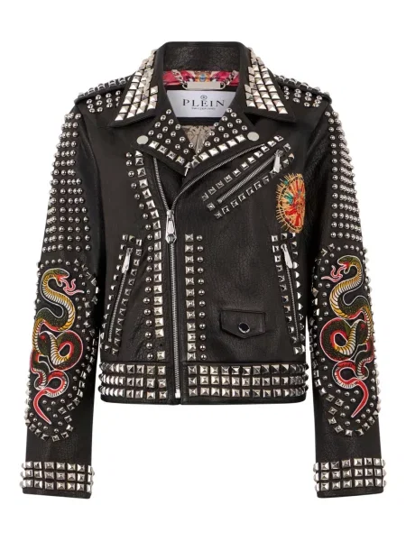 Geacă Philipp Plein cu broderie negru
