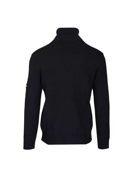 Sweter z golfem Bottega Veneta wełniany niebieski