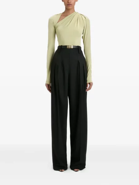 Top Victoria Beckham drapat verde