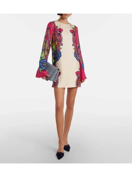 Rochie La Doublej din satin alb