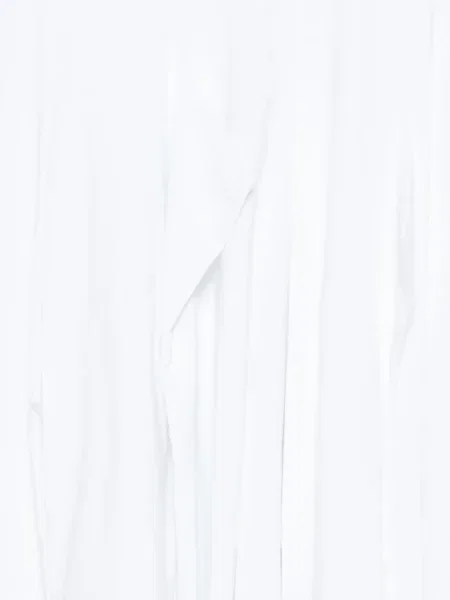 Tricou Comme Des Garçons asimetric drapate alb