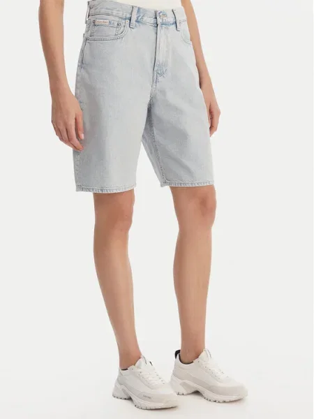 Calvin Klein Jeans Pantaloni scurți de blugi negru