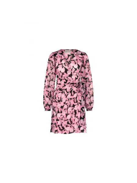 Sukienka Fabienne Chapot w kwiatki kopertowa różowa