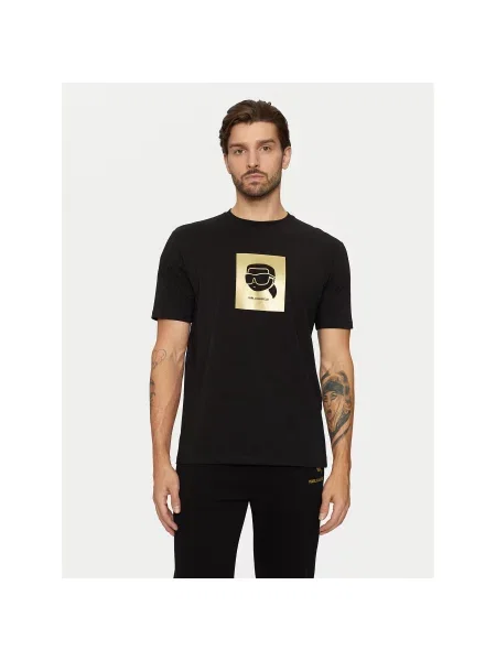 Karl Lagerfeld Majica zlata črna