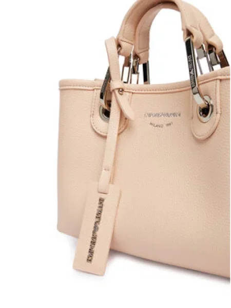 Emporio Armani crossbody torba za žene od imitacije kože ružičasta