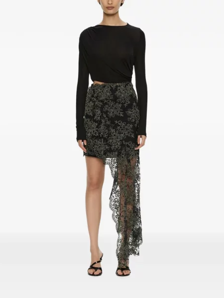 Rochie Christopher Esber din dantelă negru