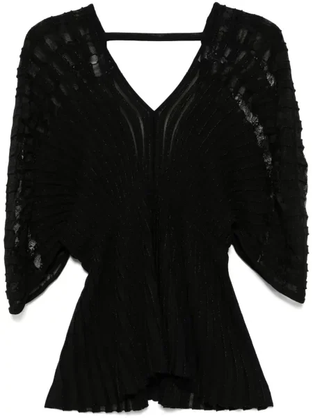 Bluză Elie Saab tricotate negru