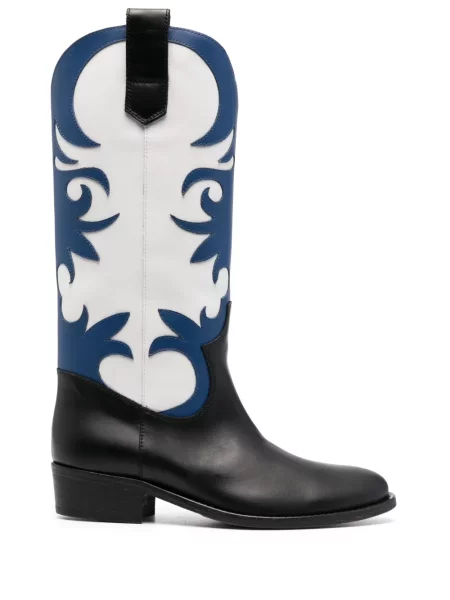 Botine Via Roma 15 din piele negru