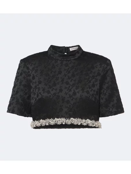 Top Simkhai din jacard negru