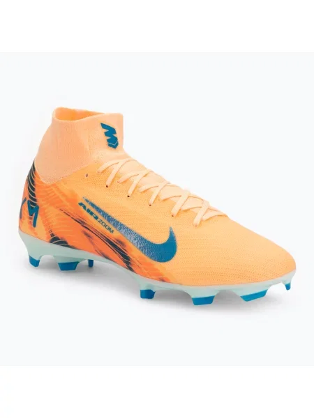 Ghete de fotbal pentru bărbați Nike Mercurial Superfly 10 Pro Kylian Mbappe FG melon tint/igloo