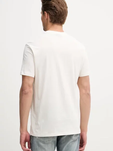 Armani Exchange t-shirt beżowa