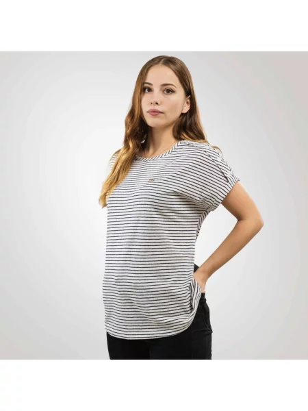 Koszulka Emporio Armani Ea7 z okrągłym dekoltem biała