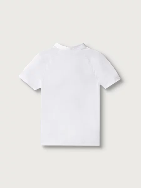 Tricou polo Boss Green alb