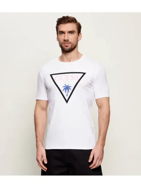 Guess Tricou alb