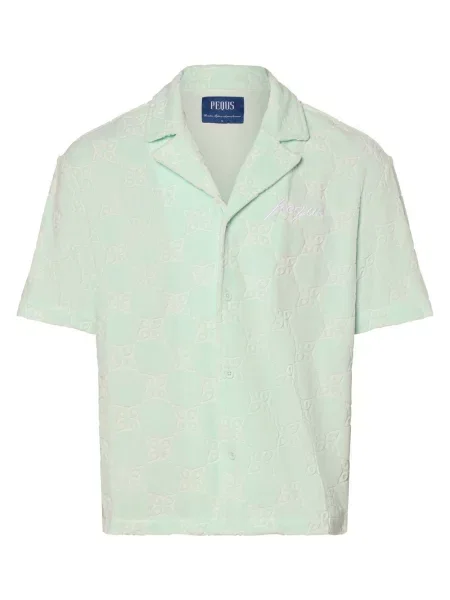 PEQUS Koszula Mężczyźni Regular Fit jednolity M niebieski