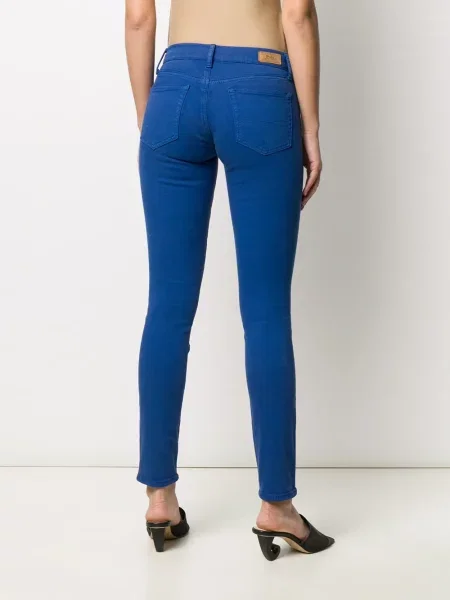 Skinny fit traperice Polo Ralph Lauren niski struk plava