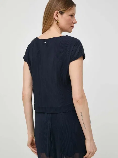 Halenka Armani Exchange tmavomodrá vzorovaná