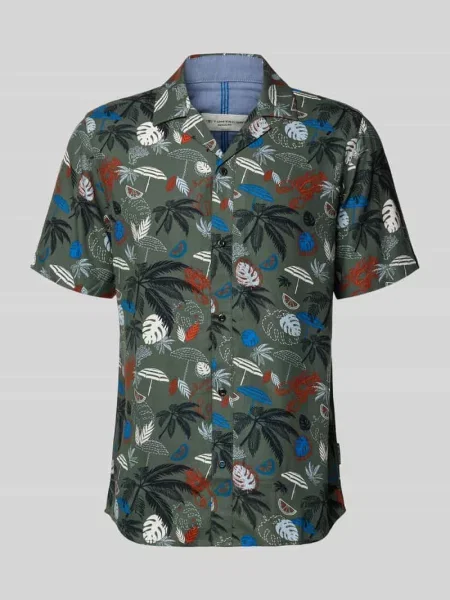 Koszula casual z czystej krój regular fit Tom Tailor