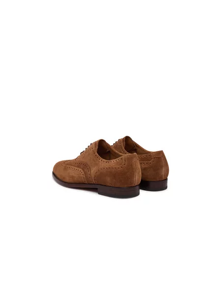 Nizki čevlji Polo Ralph Lauren Owen Wingtip Svetlo rjava