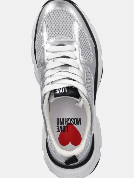 Love Moschino sneakersy srebrny szare