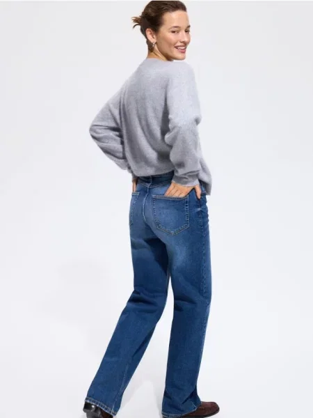 Reserved Blugi straight comfort bleumarin